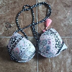 GUC Victorias Secret tassled bathing top Bra  Size 32C